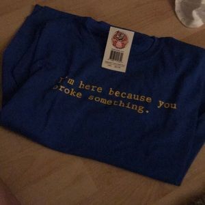 Funny kids broke something shirt